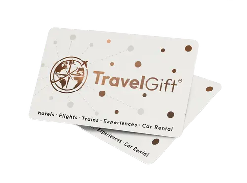 TravelGift gift card USA for hotels, flights, trains, experiences, and car rental